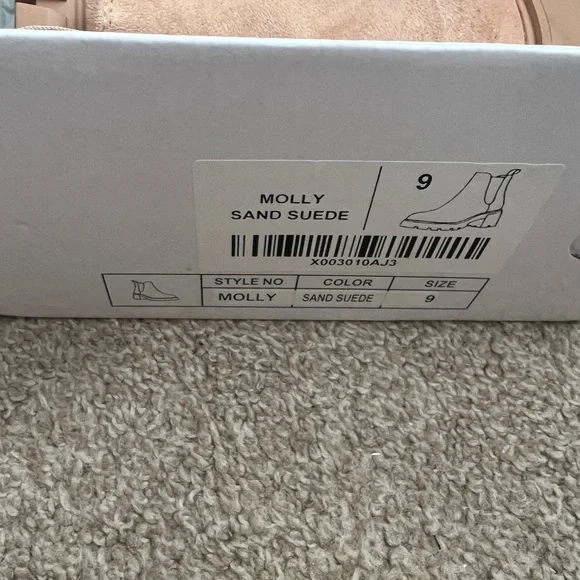 Tan Suede Ankle Boots - Picture 8 of 9